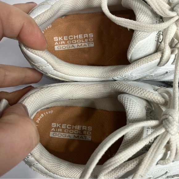 Skechers Go Run consistent white goga mat sneakers size 7 - Picture 4 of 12
